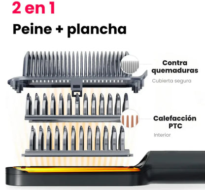 Cepillo Alisador 2 en 1 | Resultados hermosos en cualquier lugar
