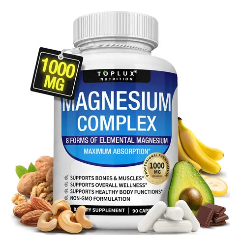 🇲🇬 Magnesium Complex 8 en 1, Contiene 90 Cápsulas