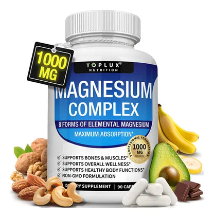 🇲🇬 Magnesium Complex 8 en 1, Contiene 90 Cápsulas